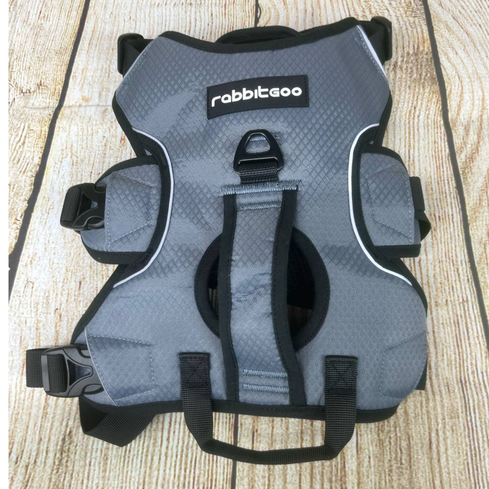 No Pull - Escape Proof Dog Harness, Medium, Dark Gray, New